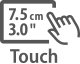 Groot capacitief touchscreen